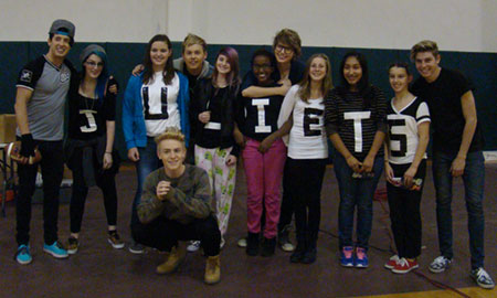 Boy Band After Romeo Performs for Cabrillo Middle School Students