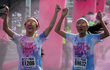 Colorful Run Supports Autism Center