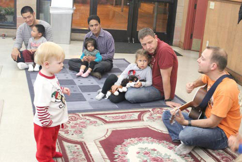 Children Rock to Teacher Sean's Holiday Jingle Jam