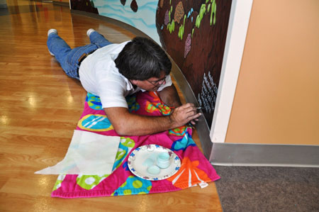 Mural Painted at Kaiser Permanente Santa Clara Pediatrics Waiting Area