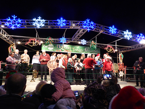 Holiday Train Carries Santa From San Francisco to Santa Clara