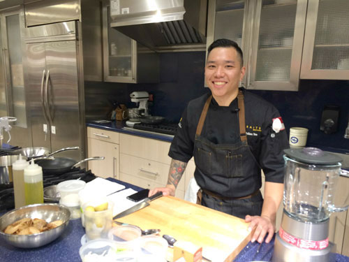 Roots & Rye's Chef Julian Yeo Gives Macy's Cooking Demonstration
