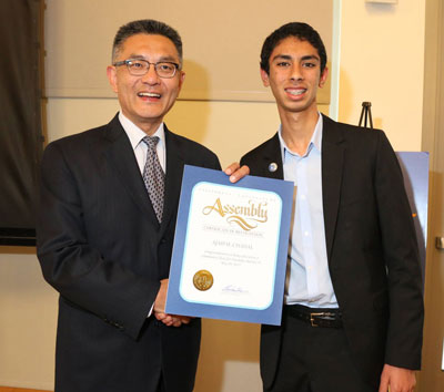 Santa Clara High School Student Wins Community Hero Award