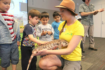 Children Get Hands-On with Reptiles at Northside Library's Jungle James Animal Kingdom