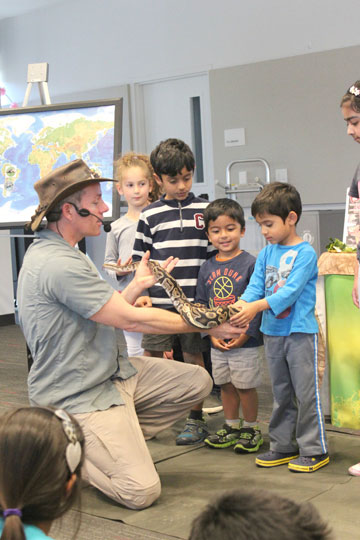 Children Get Hands-On with Reptiles at Northside Library's Jungle James Animal Kingdom
