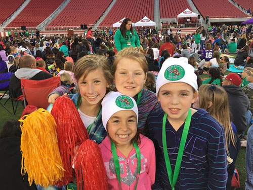 Santa Clara's Girl Scout Cookie Sale Superstars Enjoy Sleepover at Levi Stadium