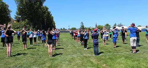 Fancy Footwork Taught at Santa Clara High Schoolâ€™s Marching Band Camp